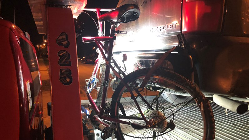A person walking a bicycle near 31st and Indiana has life-threatening injuries after getting pinned by an SUV. Kansas City, Missouri Police say a Toyota Camry collided with a Chevy Suburban at 8:20 Saturday night. The Suburban went off the road, striking and pinning the pedestrian up against the corner column of a building.