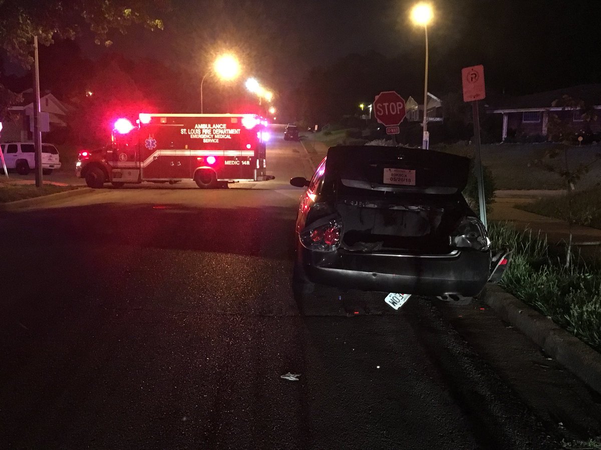 2 car accident on Bessie overnight. Hit and run. 4 occupants were taken away in neck braces. Police looking for suspects