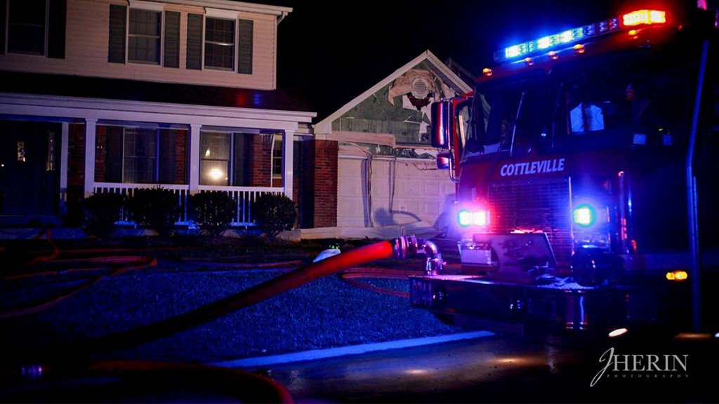 Cottleville Fire rescues man trapped in burning car