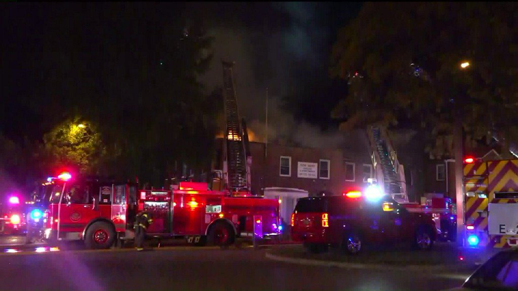 One firefighter had to be treated for dehydration after he was overcome by heat while battling an early morning blaze in north St. Louis. A multi-use commercial building on Riverview Boulevard near Mclaren Avenue caught fire around 3:15am Friday. Flames could be seen shooting through the roof on the second floor.