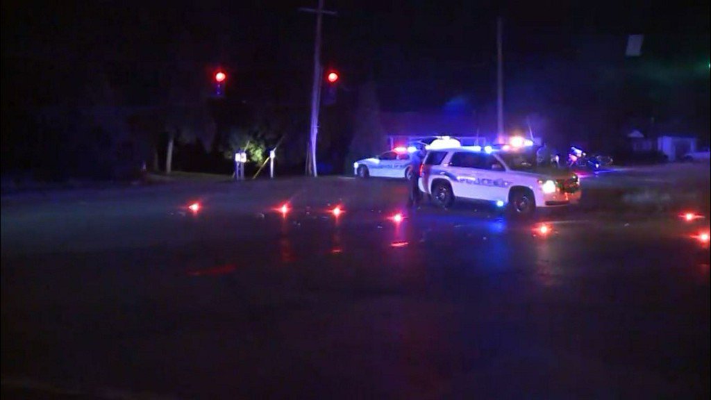 Police are looking for a man they said shot at an officer during a traffic stop in north St. Louis County Tuesday night. Hazelwood Police said their officer was conducting a traffic stop near North Florissant and Interstate 270 when a man fired a shot at the officer