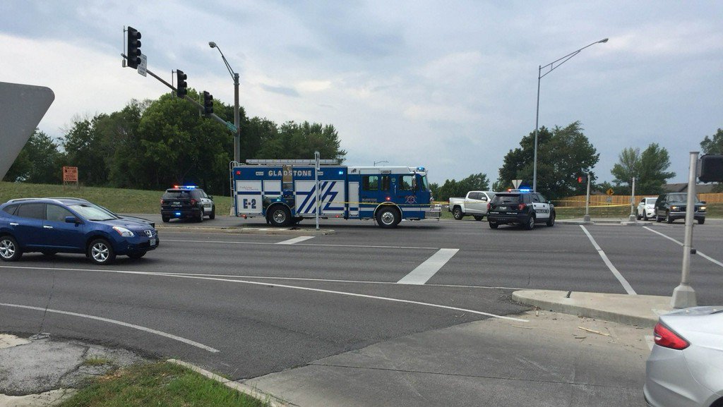 A pedestrian was hit and killed by a vehicle Saturday afternoon in Gladstone.