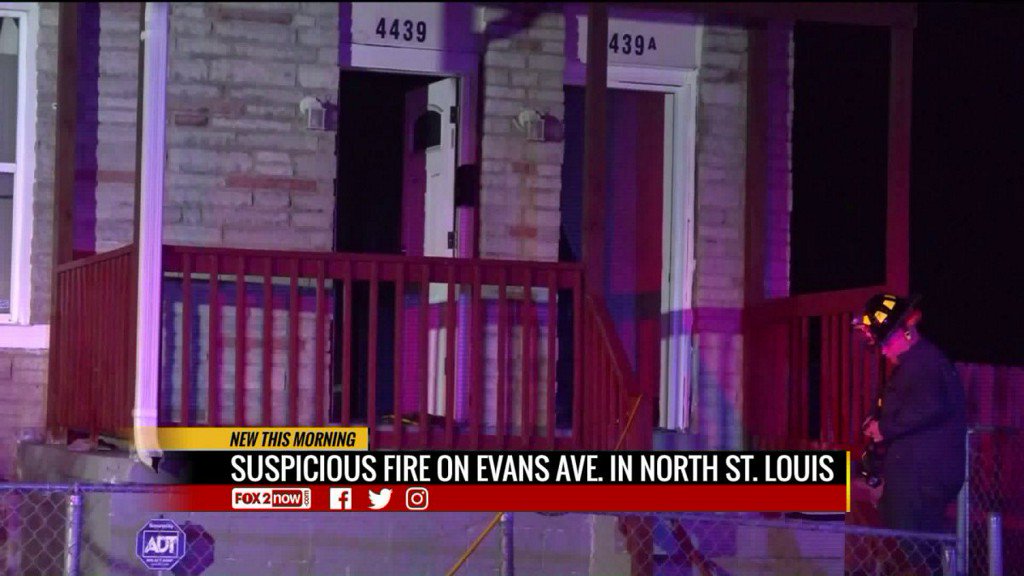 A early morning house fire in north St. Louis is being called suspicious. The fire started around 2 a.m. Wednesday on Evans Avenue near Vandeventer.
