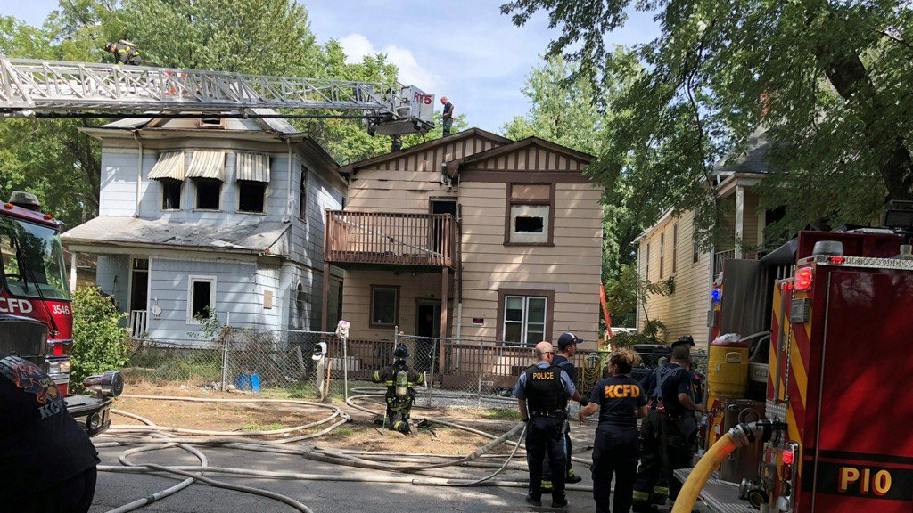 Authorities in Kansas City, Missouri are investigating after fires at neighboring houses.