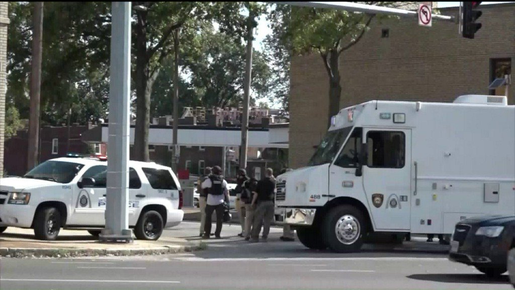 Bomb and arson investigating bombing of ATM in south St. Louis    