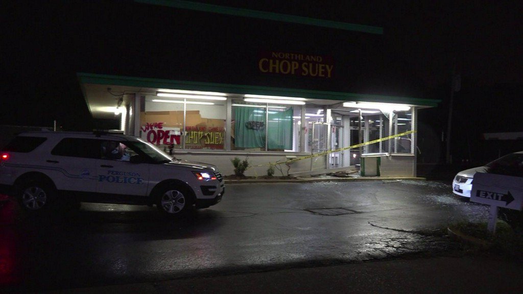 Car crashes into Ferguson restaurant    