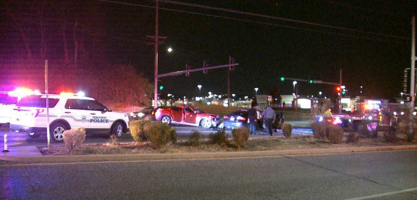 2 juvenile suspects in custody after stolen car crashes into parked vehicles in Ferguson