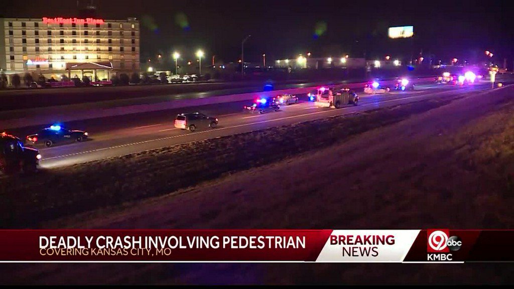 Pedestrian struck, killed on I-49 near Red Bridge Road    
