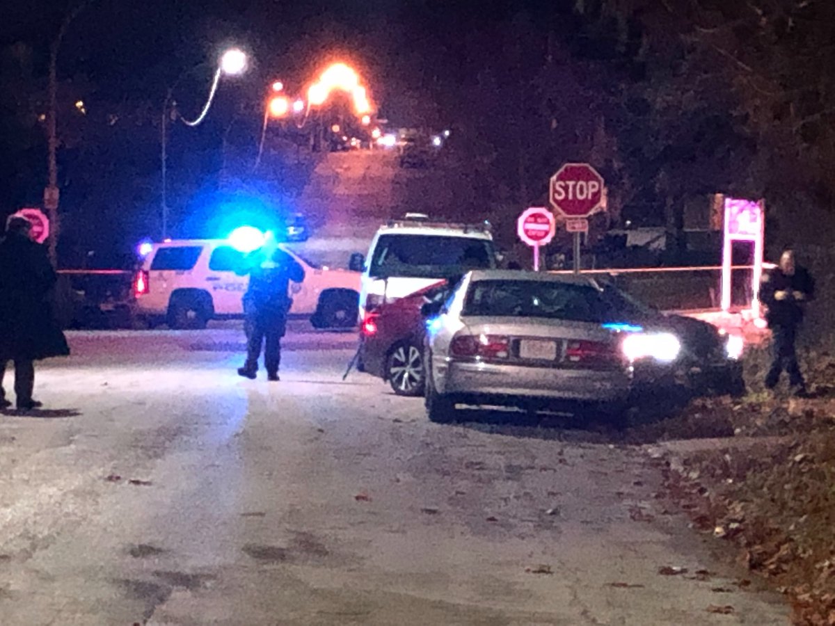 A man and a woman were shot to death inside a car. Their bodies were found on Geraldine Avenue
