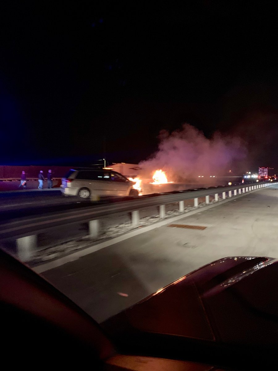 Fiery fatal crash closes all EB lanes of I-70 in St. Charles County    