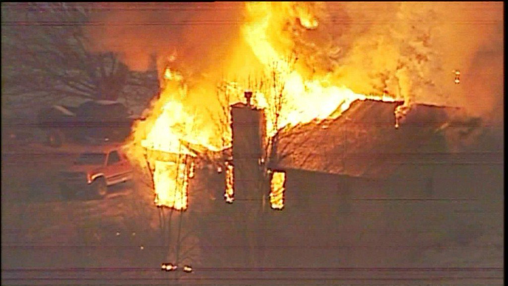 Residents were able to get out safely after a fire tore through a home in the 3200 block of East Creek Rd near  Grandview Dr. Friday morning.