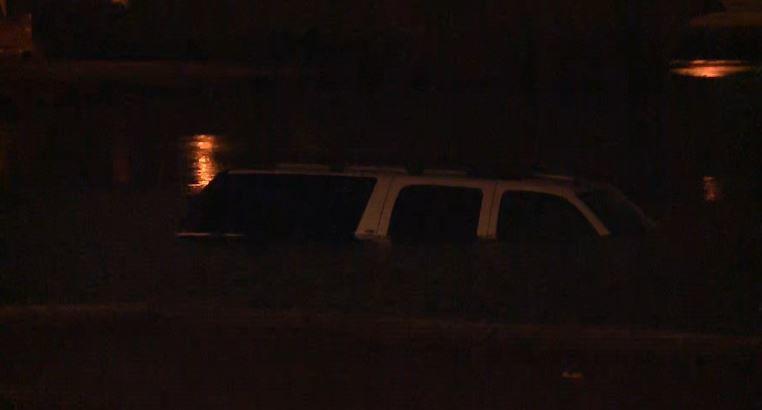 Emergency crews were called to Fairground Park after an SUV went into a lake Tuesday morning.