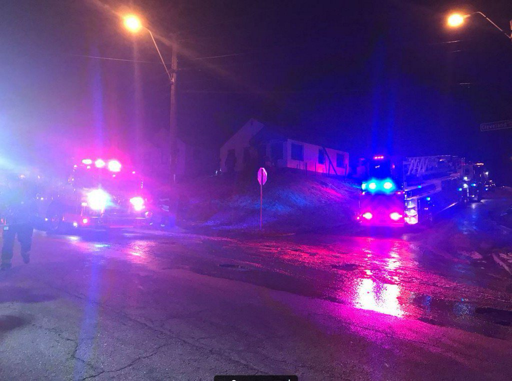 Kansas City fire crews rescued a woman from a house fire in an Eastside
