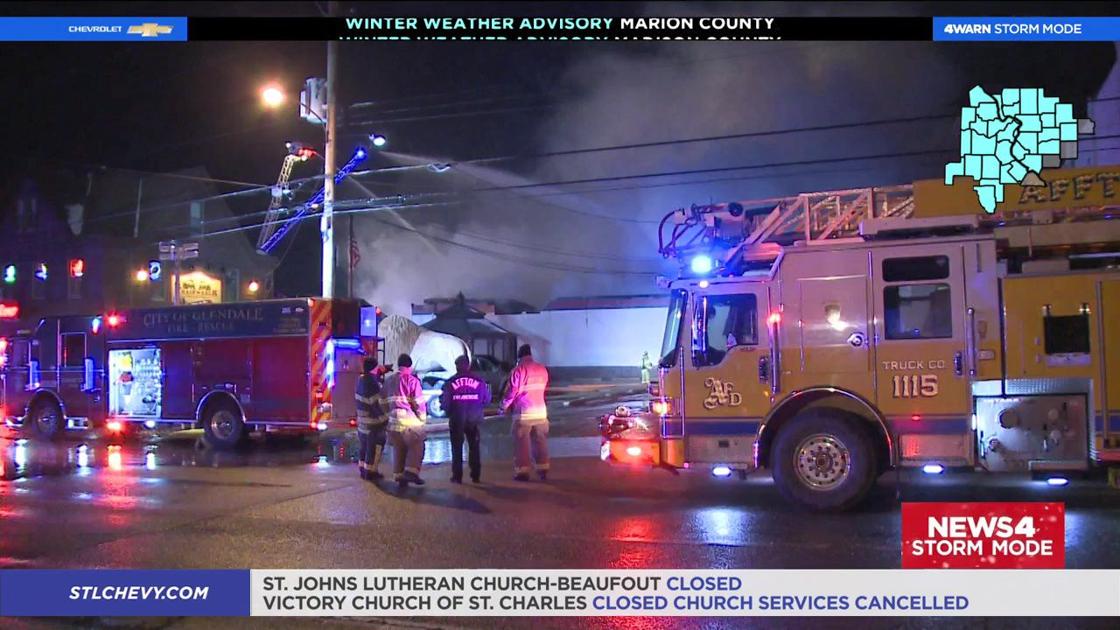 Fire crews battle a raging overnight fire at a Rock Hill cleaning and restoration company  