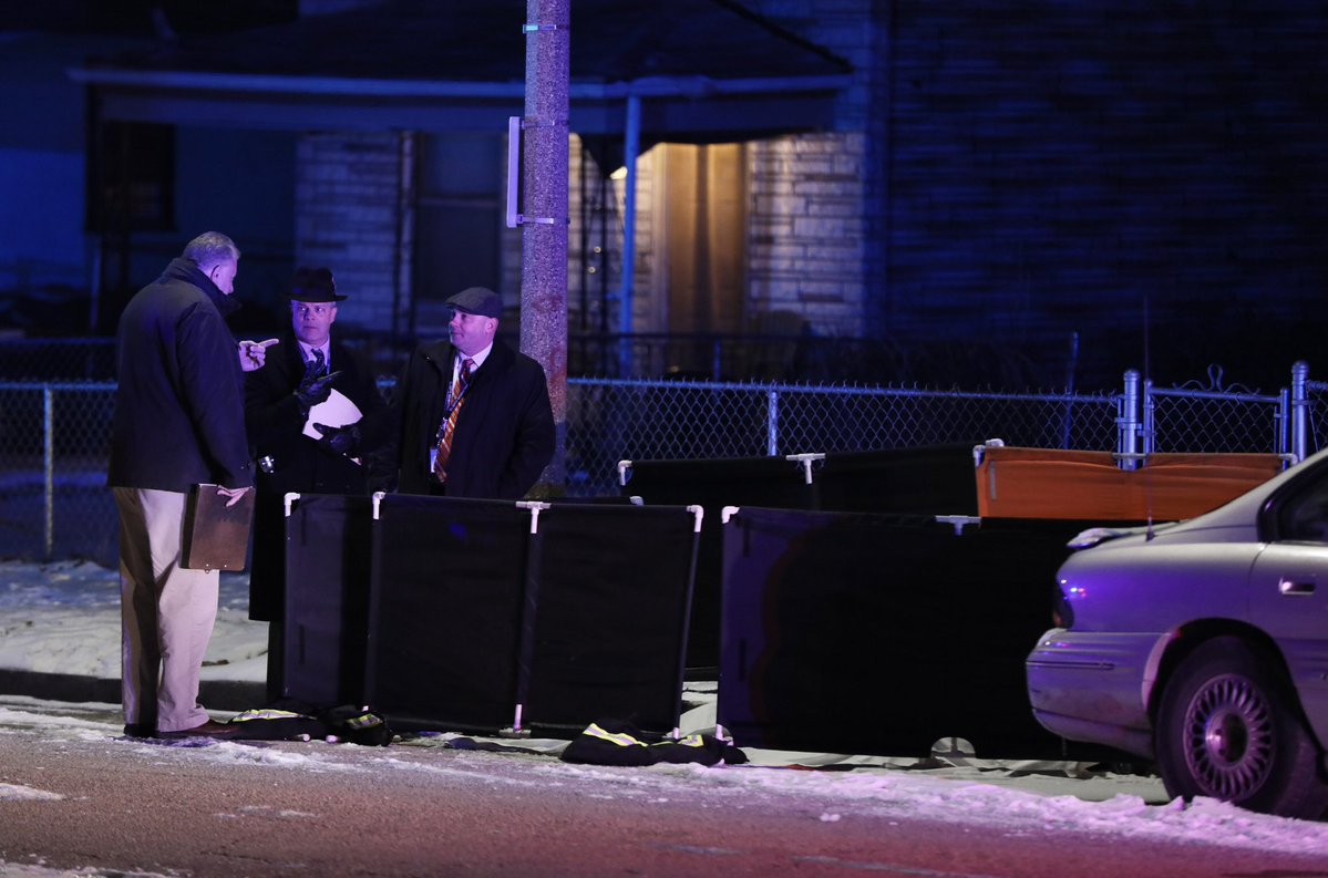 Man in his 30s found shot dead in the street in the 2700 block of Burd Avenue in St. Louis on Monday night.    