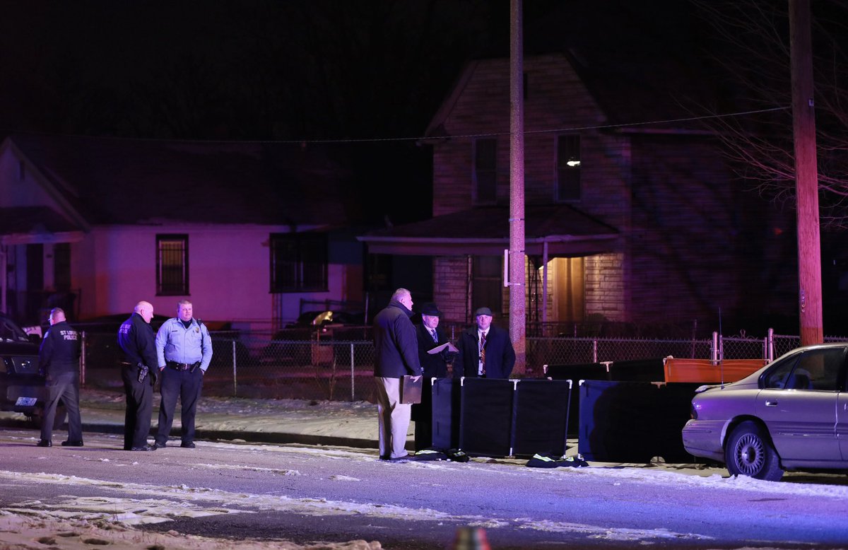 Man in his 30s found shot dead in the street in the 2700 block of Burd Avenue in St. Louis on Monday night.    
