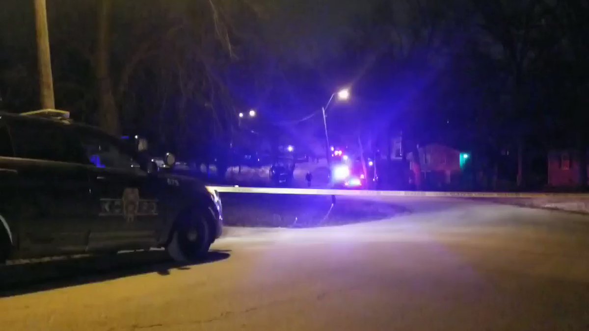 Several KCPD officers on scene near McGee and Bannister investigating a shooting  - police confirm one person has been shot with life threatening injuries