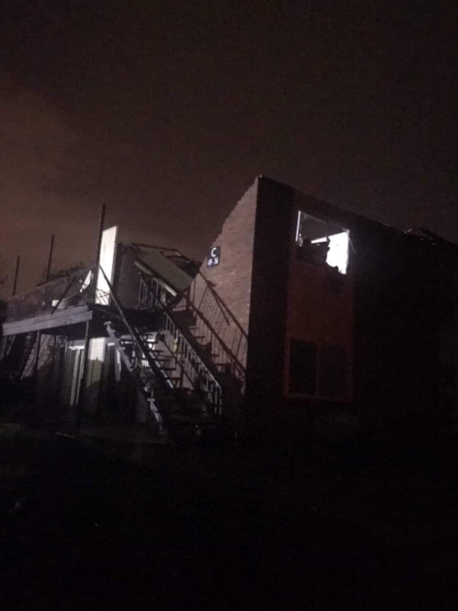 Missouri Task Force 1 is searching for victims at the Hawthorne Apartment Complex in the 500 block of Ellis Blvd in Jefferson City