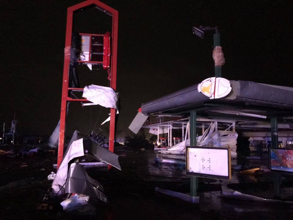 Violent tornado caused injuries and heavy damage. When it hit. it felt like an earthquake, Cindy Sandoval-Jakobsen. She took her daughter, who is blind, and the two hid in the only room in their house with no windows.   