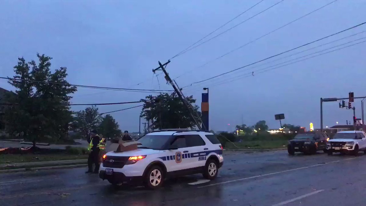 Sunlight starting to show the damage on Ellis Blvd in Jefferson City 