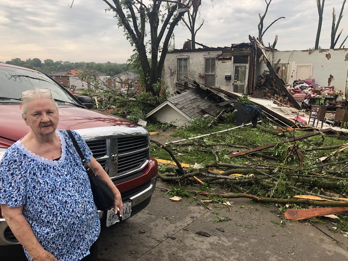 Bettie Jett is one Jefferson City resident who lost her home of 43 years from the tornado. She says she was home at the time her roof blew off.but is thankful her family survived 