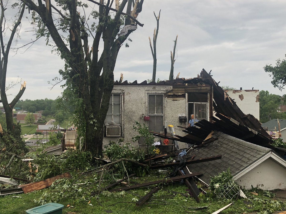 Bettie Jett is one Jefferson City resident who lost her home of 43 years from the tornado. She says she was home at the time her roof blew off.but is thankful her family survived 