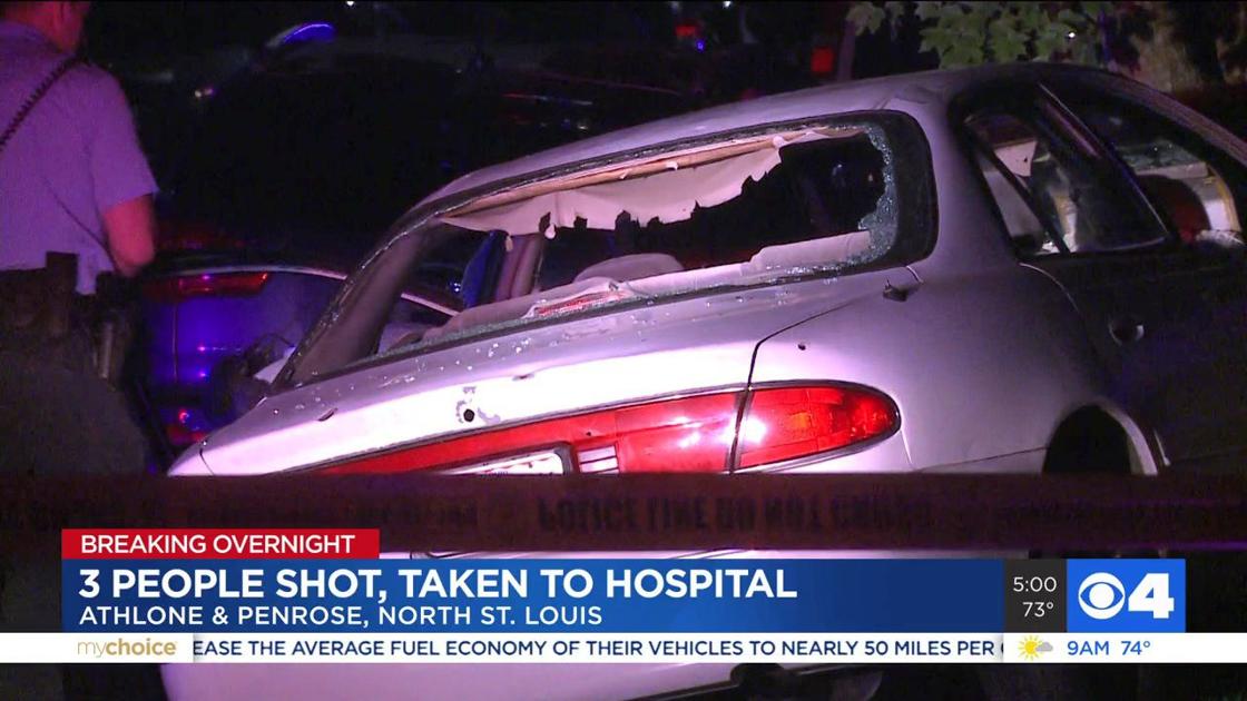 Three people were rushed to the hospital following an early morning shooting in north St. Louis.