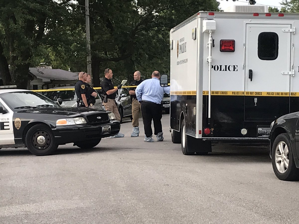 The Crime Scene Investigations Unit just arrived to the home on S. Estate Ave. in East Springfield as investigations continue into the overnight shooting.