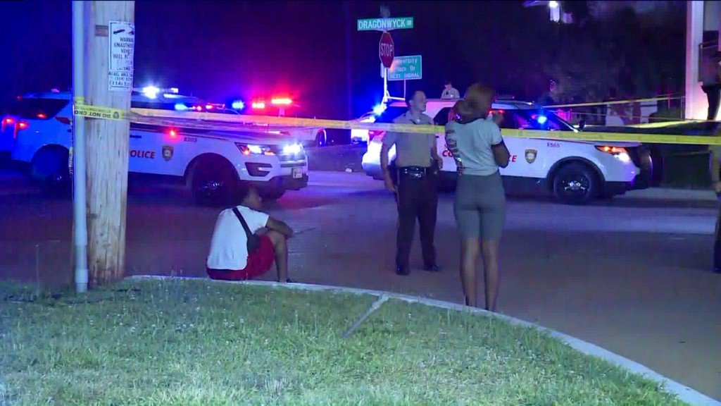 Police are investigating after one person was shot Monday night near the North Hanley Metrolink Station