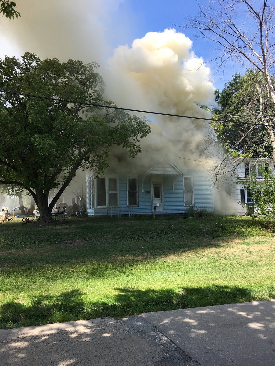 Emergency crews are on the scene of a house fire on North Franklin Street in Kirksville. 