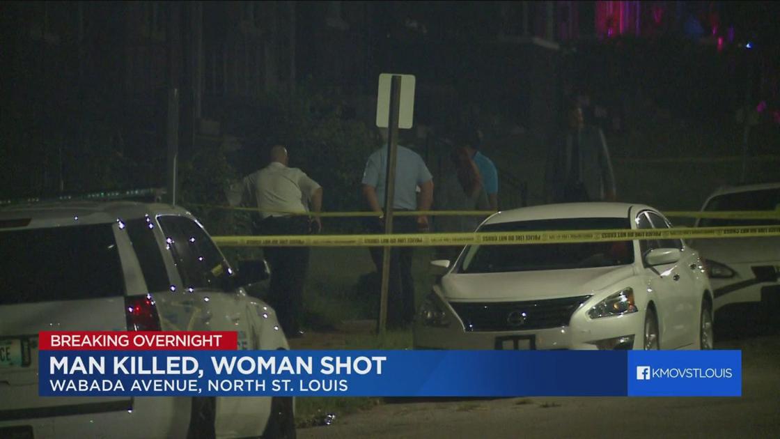 1 killed in overnight double shooting in north St. Louis . The woman was taken to an area hospital for treatment. 