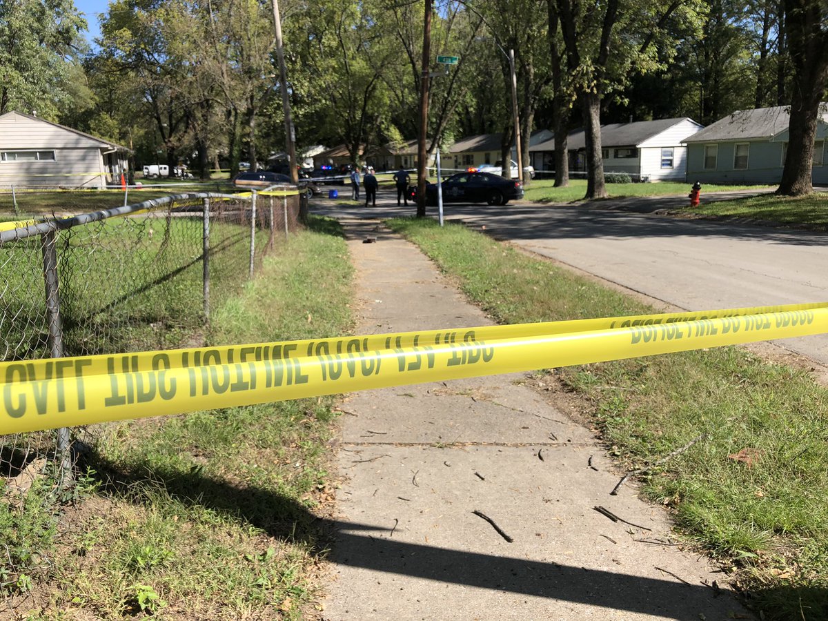 An action be scene right   at a shooting at 43rd and Hardesty Ave