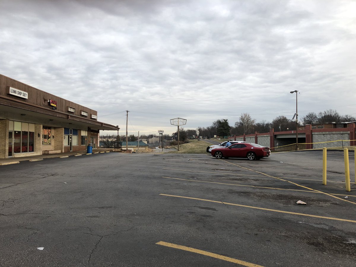Crime scene tape still up and one county officer still on scene after a quadruple shooting in Moline Acres. A 19 year old man was killed. All of the business in the strip mall were closed when the shooting happened.