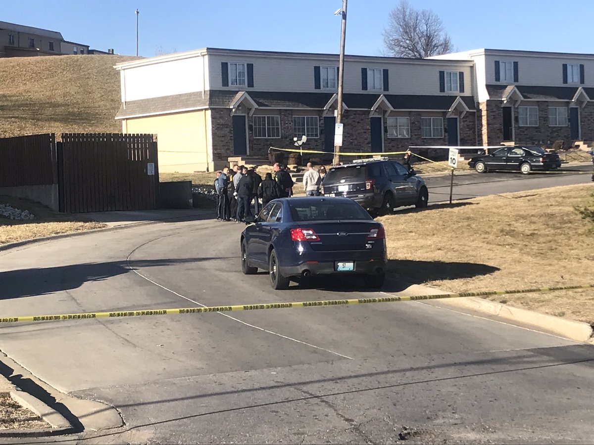KCPD investigating a shooting at Blue Valley Court Townhomes on Wheeling Ave. & E.23rd Street. One person shot and killed. A baby is also said to be injured. 