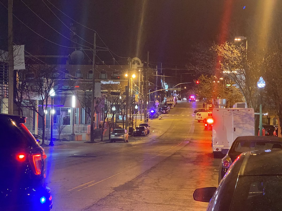 Many parts of Westport are blocked off after four people were shot. KCPD confirms one dead. Westport 