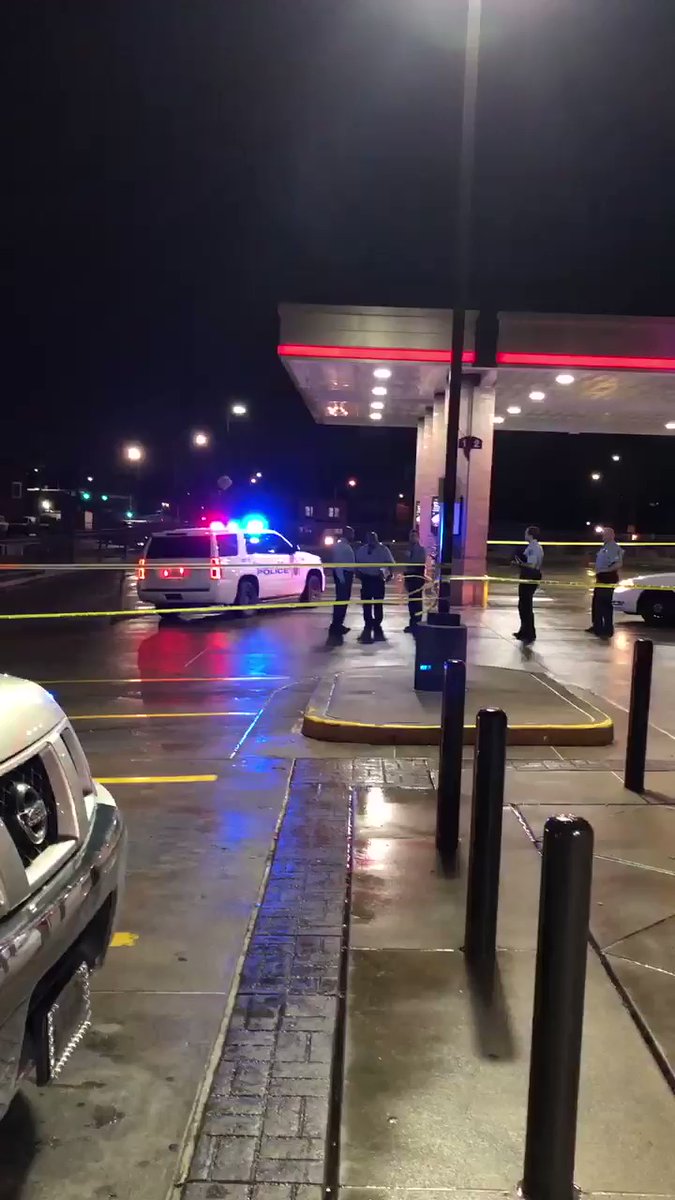 A homicide at a QT on South Gravois. The entire parking lot is taped off the investigation is on.