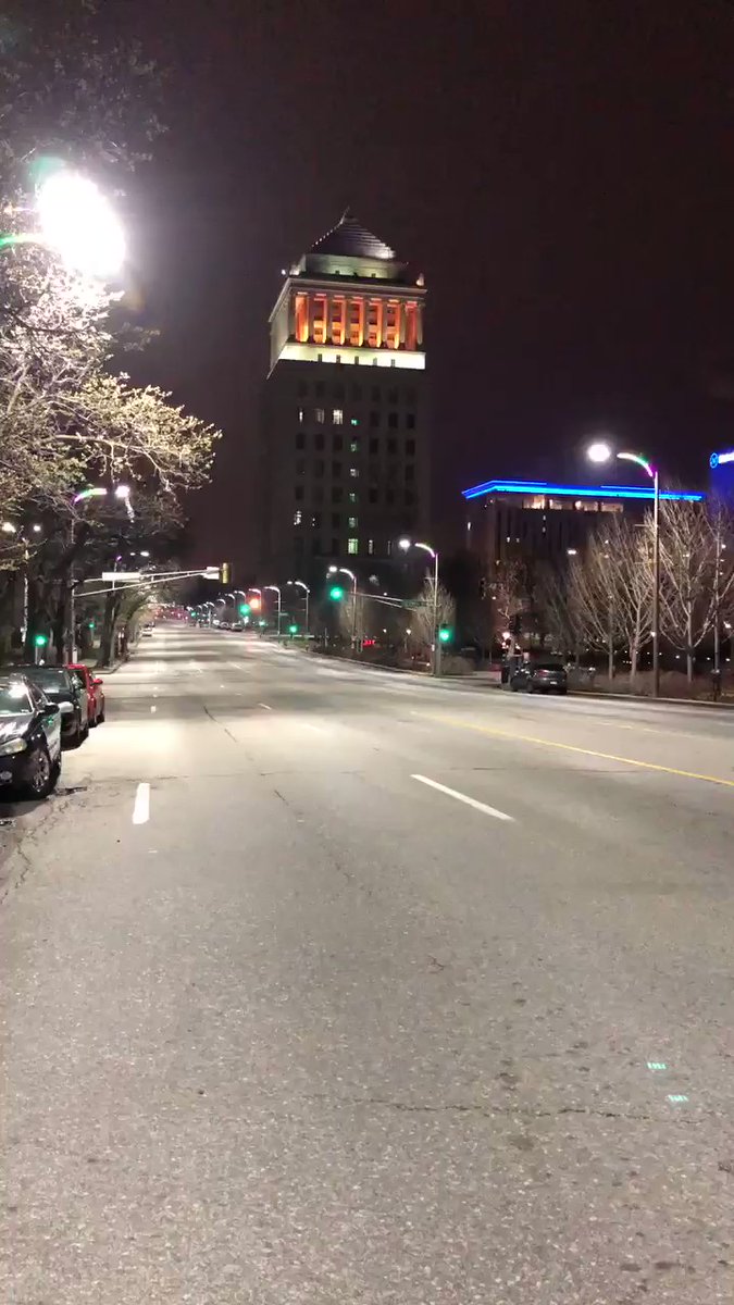 STL Is on lockdown, very quiet streets all over downtown.