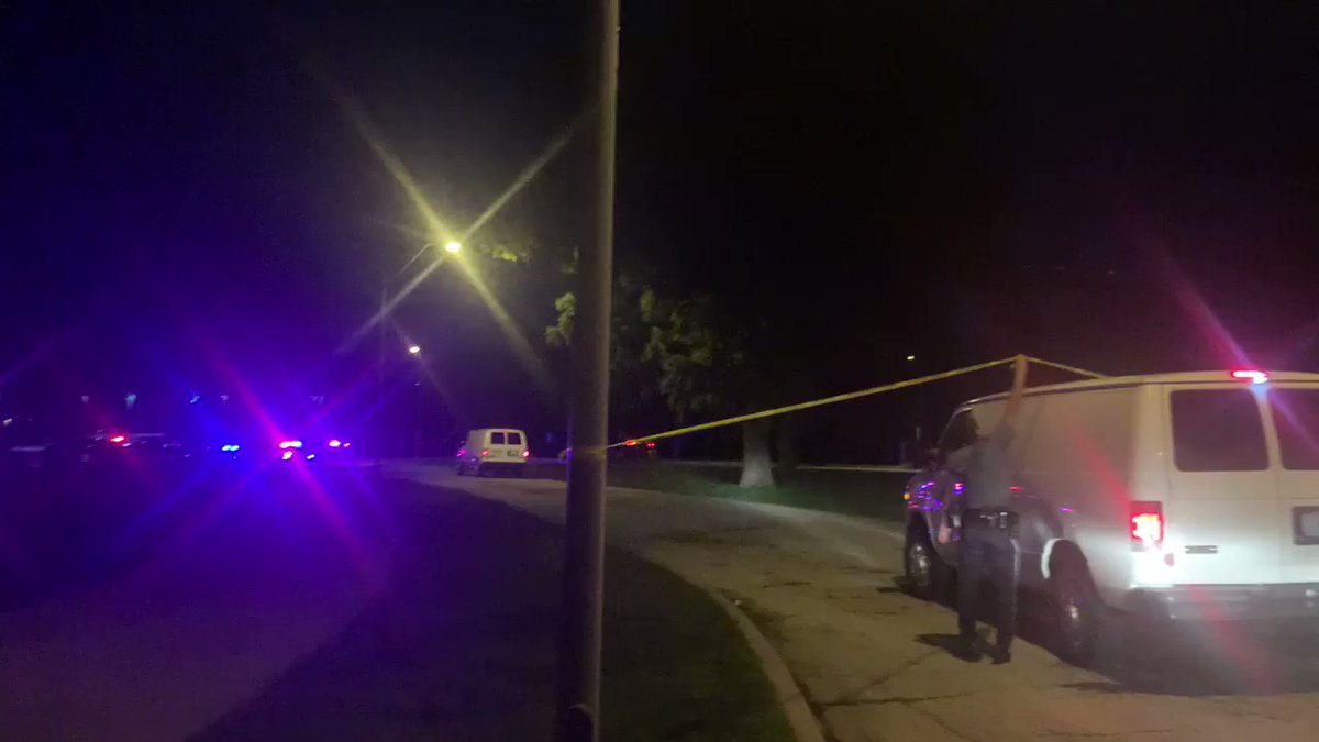 Three KCPD crime scene investigation vans just pulled up to the community center  in the 4200 block of 63rd St