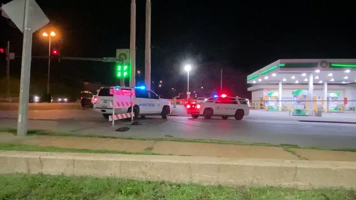 three people shot at the BP on North Broadway and East grand. All victims are said to be stable 