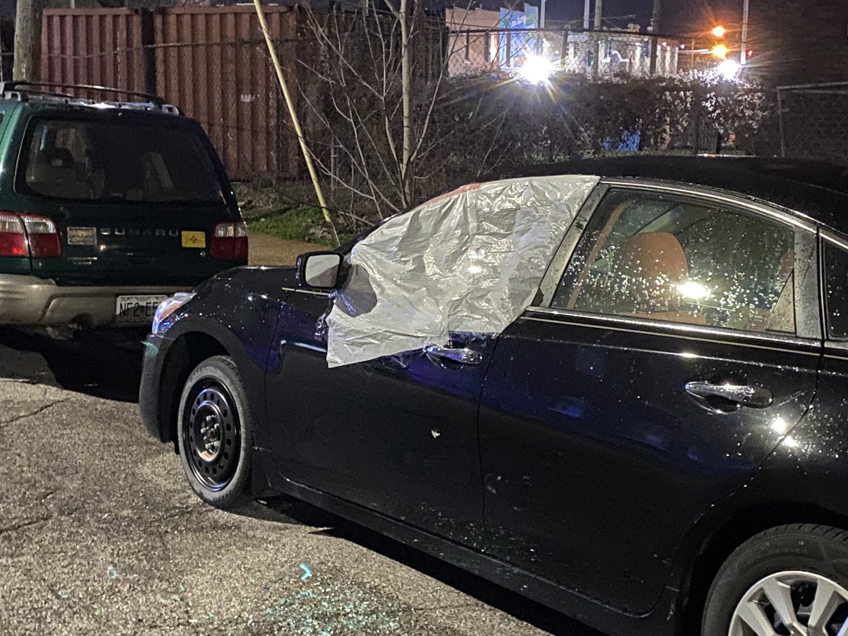 Up to 50 shots fired on Gibson, near the GROVE, according to neighbors.    two cars had windows shot out