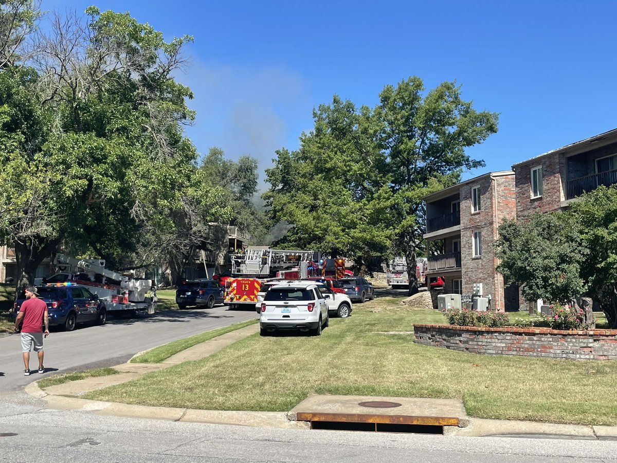 Kansas City firefighters were called to a two alarm fire at an apartment building near Bales and Indiana Avenue