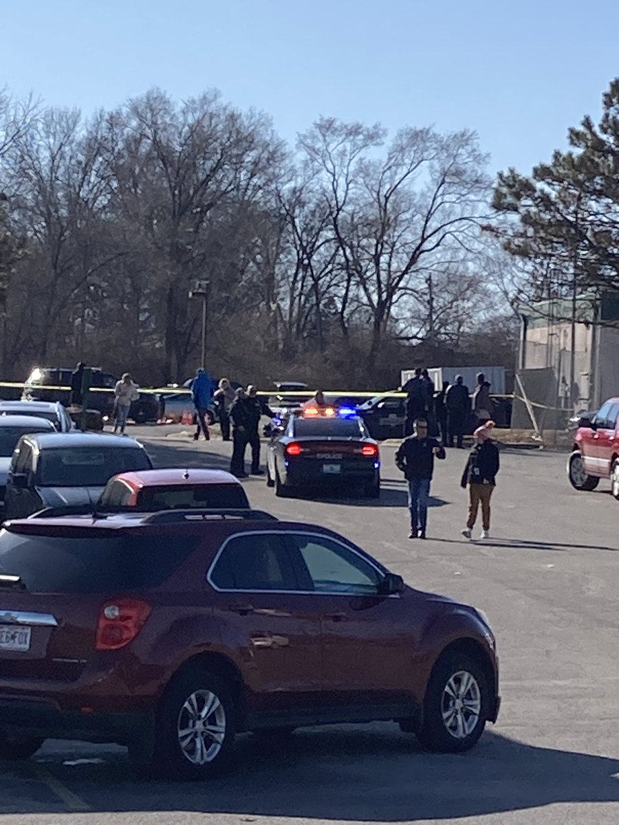 Police investigating shooting with multiple victims at funeral home near Longview and Blue Ridge. One shooting victim in critical condition and two others in stable condition.