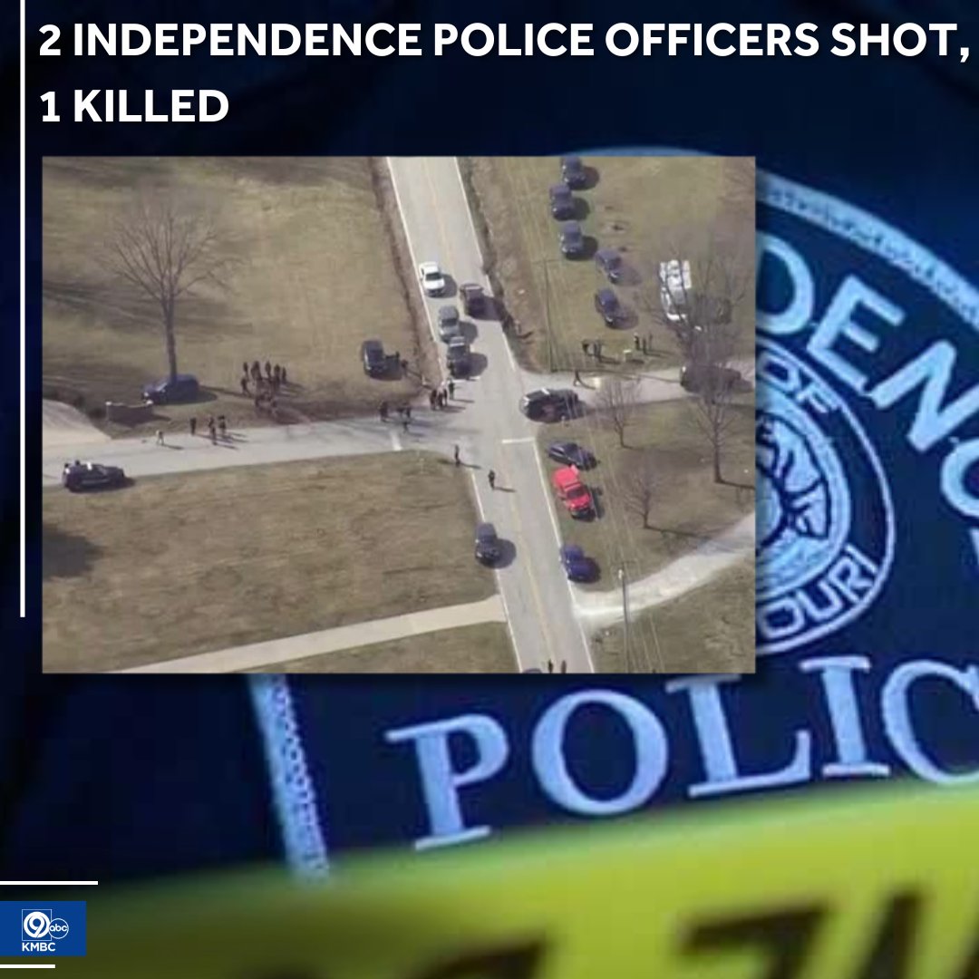 2 Independence police officers are confirmed to have been shot, and one of those officers has died, after an incident near 7 Highway and East Bundschu Road.