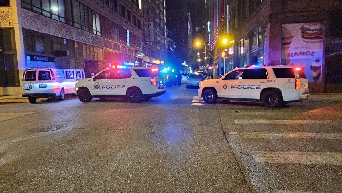 St. Louis Police investigating a shooting downtown at 9th and Olive. They tell a victim was shot in the foot and sent to a local hospital for treatment
