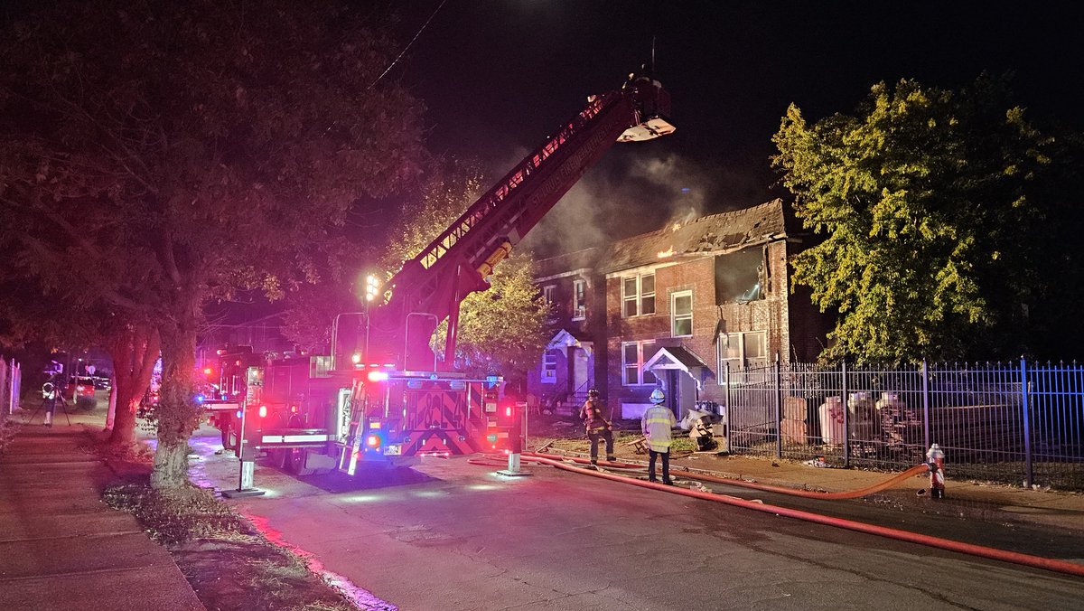 St. Louis firefighters on the scene of a first alarm fire in the 3100 block of Minnesota. Fire on the second floor of a vacant two story four family apartment building. No injuries reported. Cause of the fire is under investigation