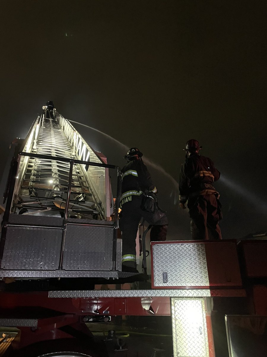 Over 40 firefighters responded to a 2 Alarm warehouse fire this morning in the 10000 block of Russett St.During overhaul of the building, firefighters discovered the body of a deceased individual. A Fire Investigator is on scene. The cause of the fire is under investigation