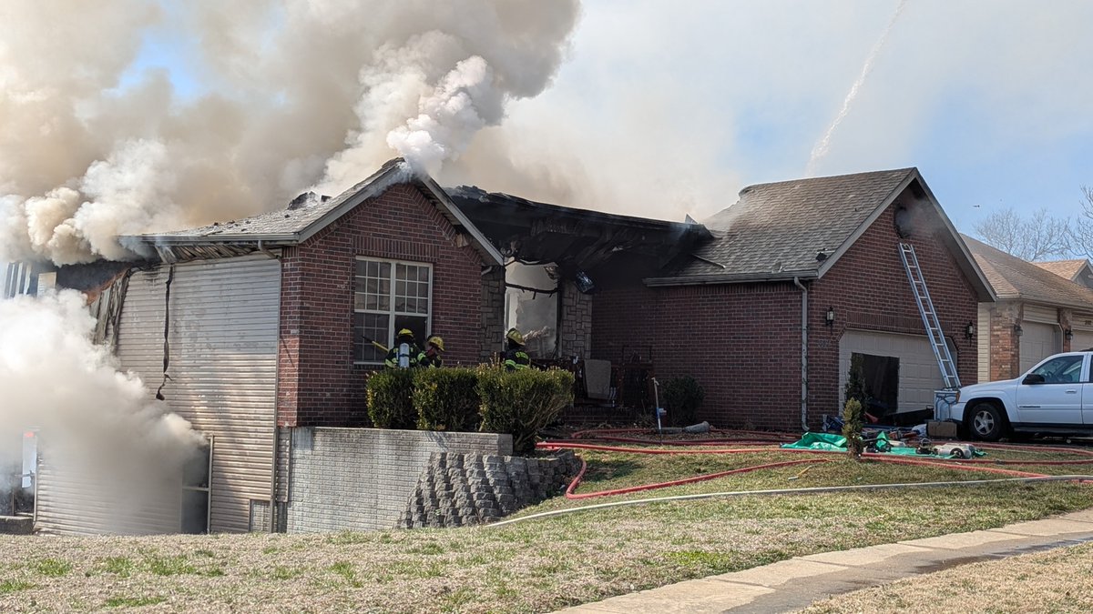 Fire destroys house in north Springfield; several fire crews on scene