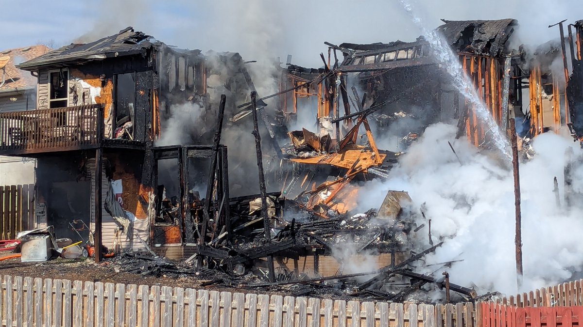 Fire destroys house in north Springfield; several fire crews on scene