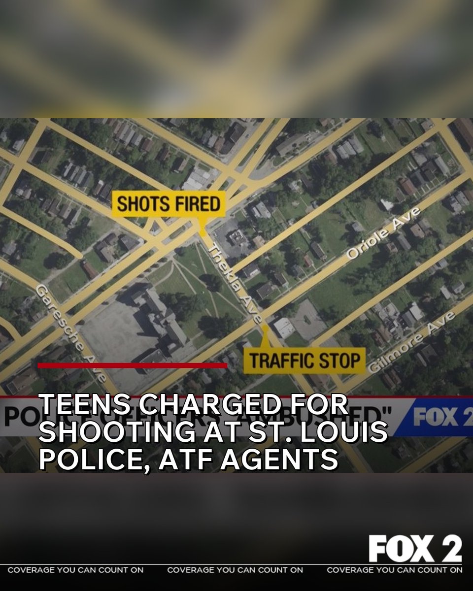 Two 19-year-olds have been charged for their role in an ambush on St. Louis police officers and federal agents during a traffic stop last month